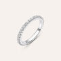 Fede Classica Eternity 2.4 mm Oro Bianco Diamante
