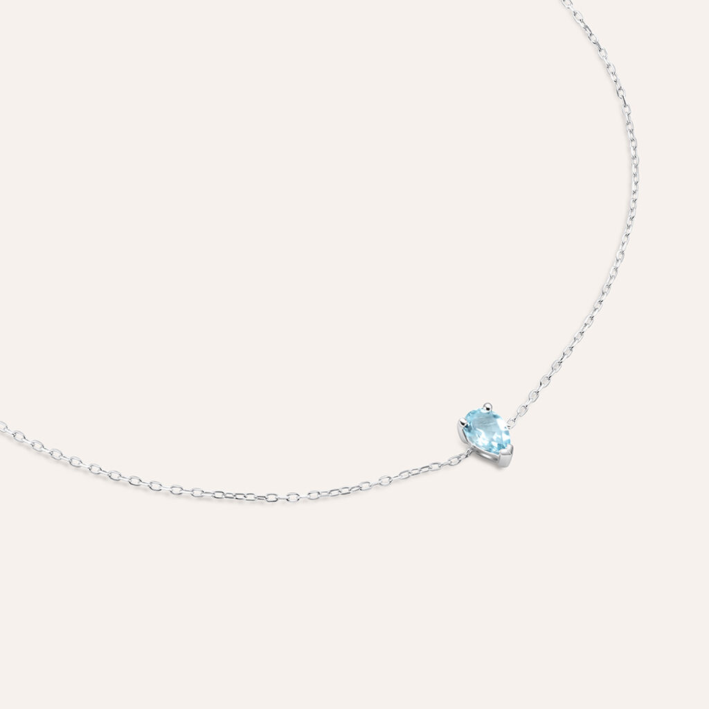 Bracciale Punto Luce Amélie Oro Bianco Topazio