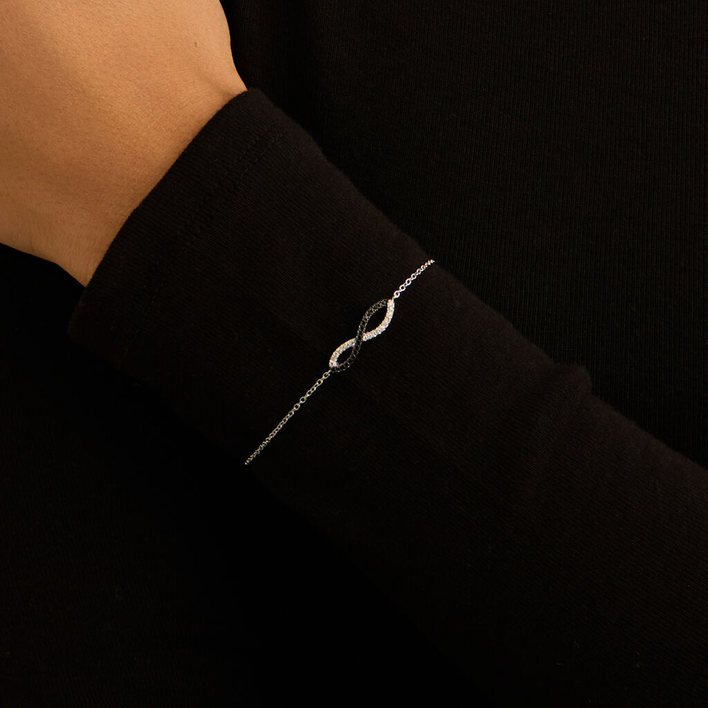 Bracciale Silver Shine Argento Rodiato Cubic Zirconia