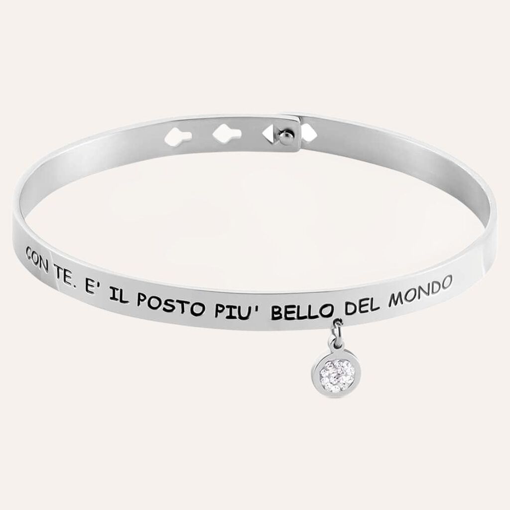 Bangle Sunrise Acciaio Cristallo