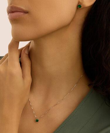 Orecchini Lobo Punto Luce Silver Rainbow Argento Rodiato Cubic Zirconia