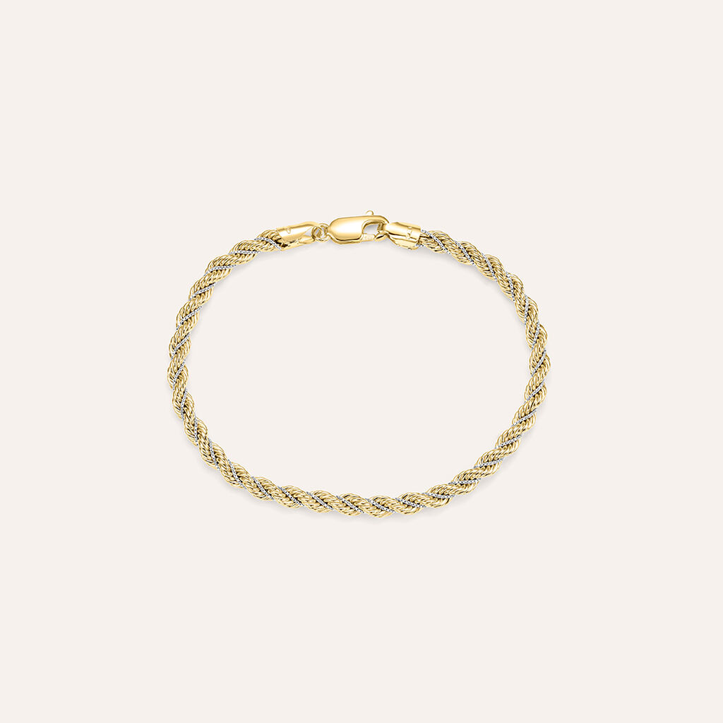 Bracciale Catena Colette Oro Bicolore Giallo / Bianco - Gioielli Donna | Stroili