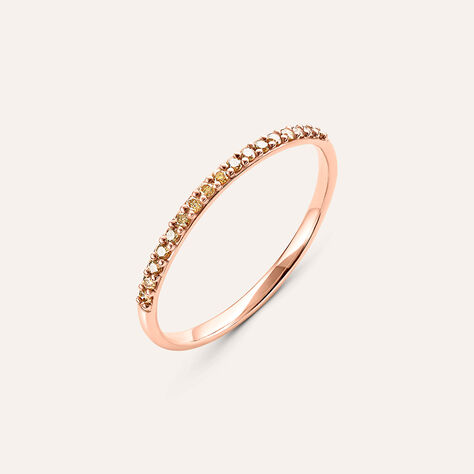 Anello Semi-eternity Sophia Oro Rosa Diamante - Anelli con Pietre Donna | Stroili