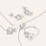 Collana Silver Pearls Argento Rodiato Perla sintetica Cubic Zirconia