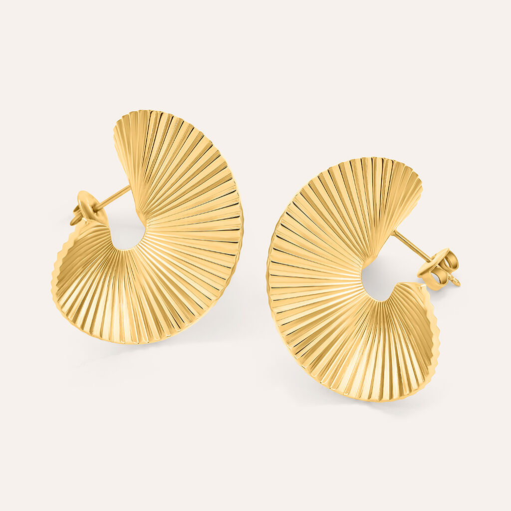 Orecchini Pendenti Radiance Acciaio Dorato