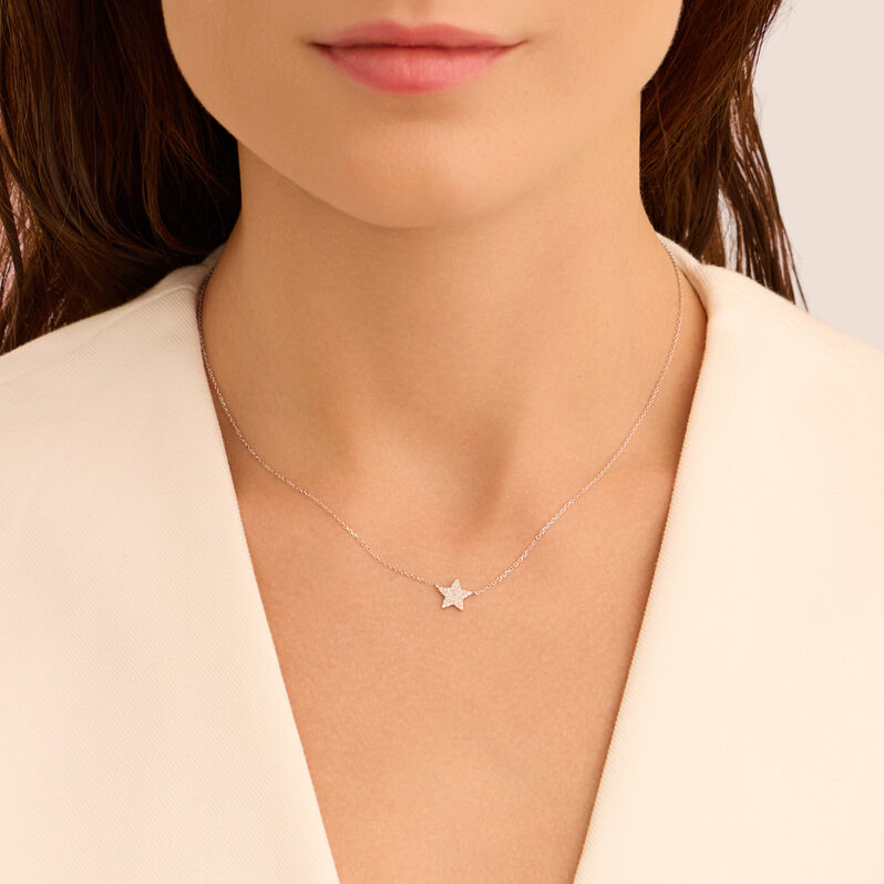 Collana Sophia Oro Bianco Diamante - Collane Donna | Stroili