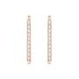 Orecchini Pendenti Tennis Romantic Shine Metallo Rosa Cristallo