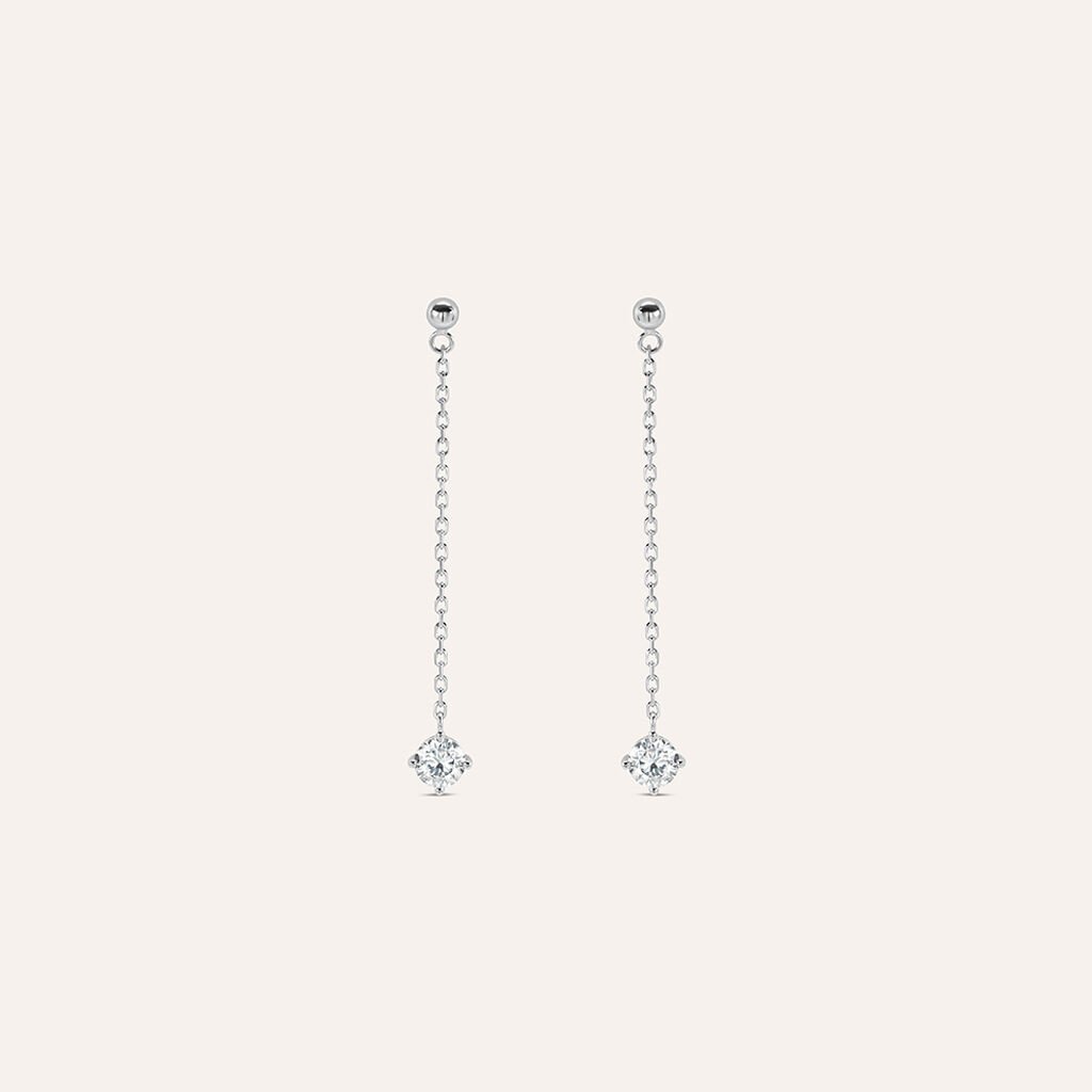 Orecchini Pendenti Punto Luce Silver Elegance Argento Rodiato Cubic Zirconia - Orecchini Pendenti Donna | Stroili