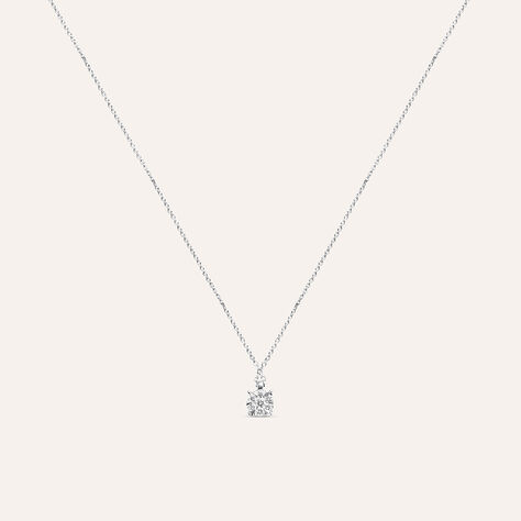 Collana Punto Luce Petali Oro Bianco Diamante - Collane Punto Luce Donna | Stroili