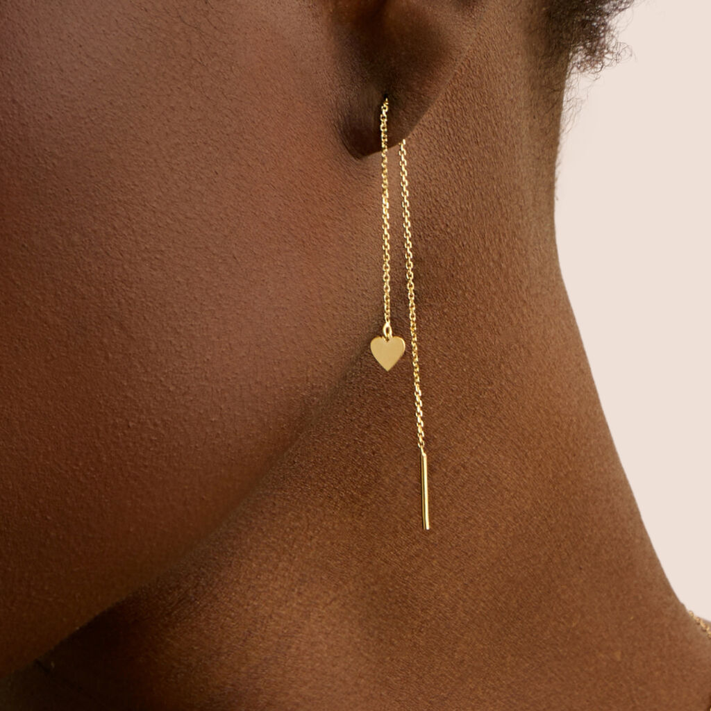 Mono Orecchino Pendente Beverly Oro Giallo