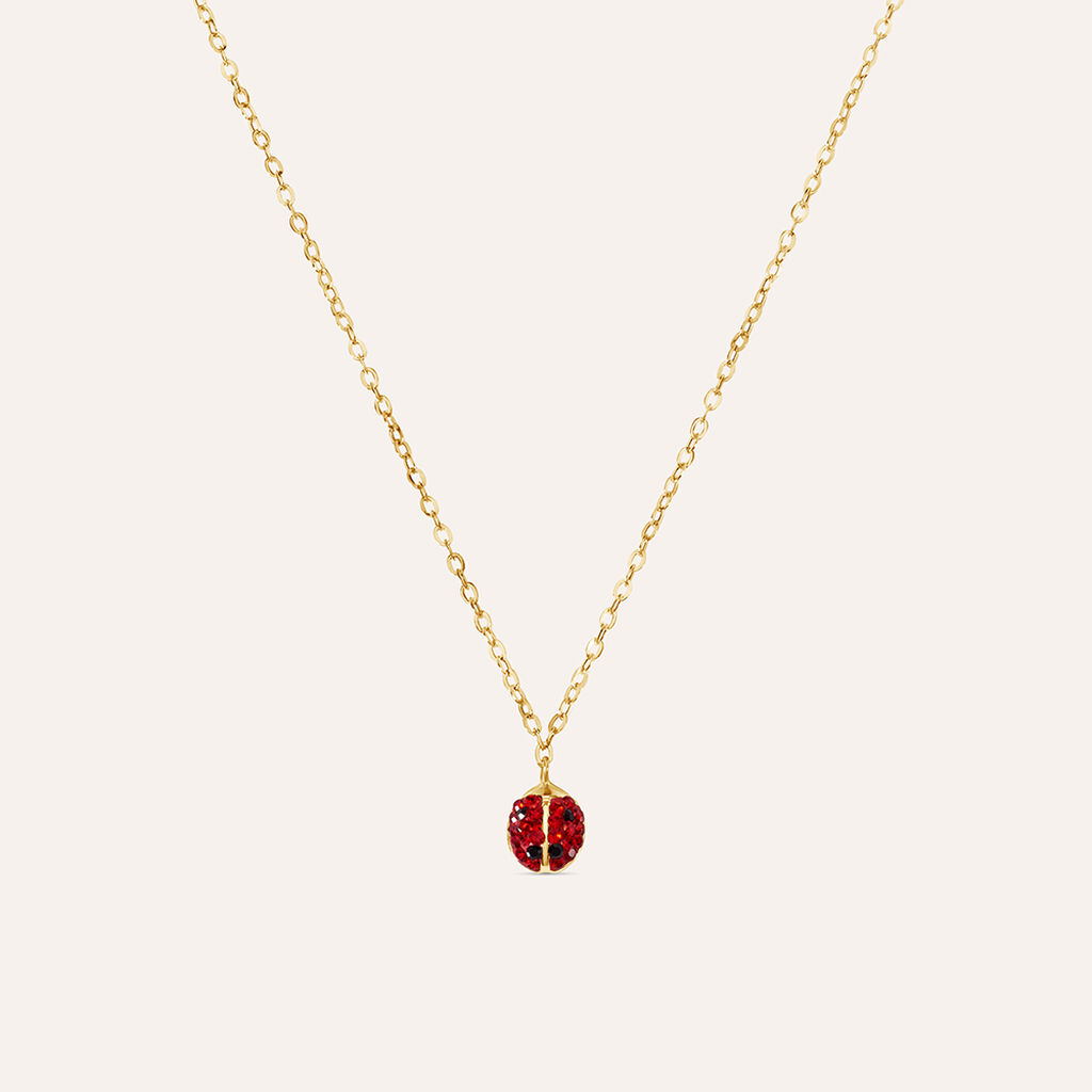 Collana Mon Petit Oro Giallo Cristallo