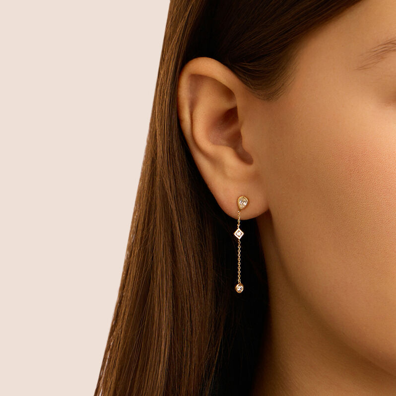 Orecchini Pendenti Claire Oro Giallo Cubic Zirconia - Gioielli Donna | Stroili