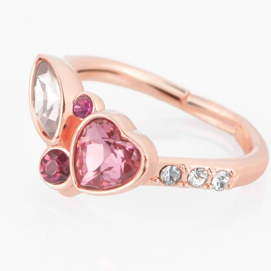 Anello Fantasia Violet Ottone Rosa Cristallo - Anelli con Pietre Donna | Stroili