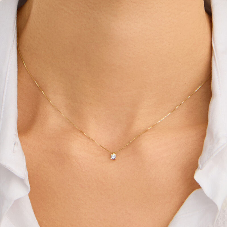 Collana Punto Luce Diamotion Oro Giallo Diamante - Collane Punto Luce Donna | Stroili