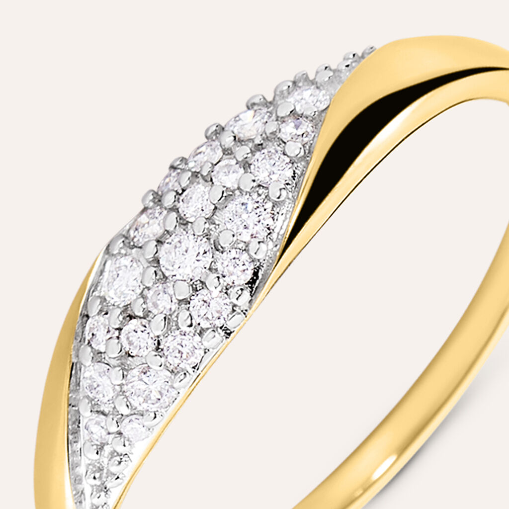 Anello Fascia Sophia Oro Giallo Diamante