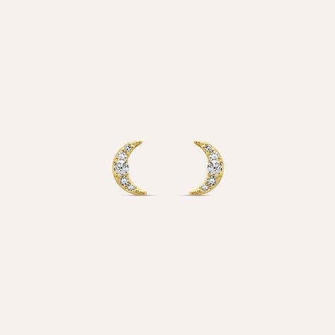 Orecchini Lobo Bon Ton Oro Giallo Cubic Zirconia - Gioielli Donna | Stroili