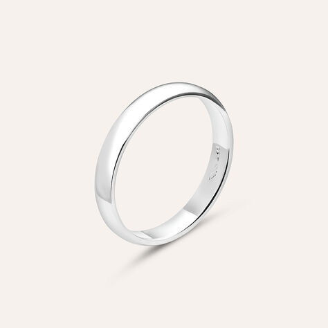 Fede Classica 3 mm Argento Rodiato - Fedi Uomo | Stroili