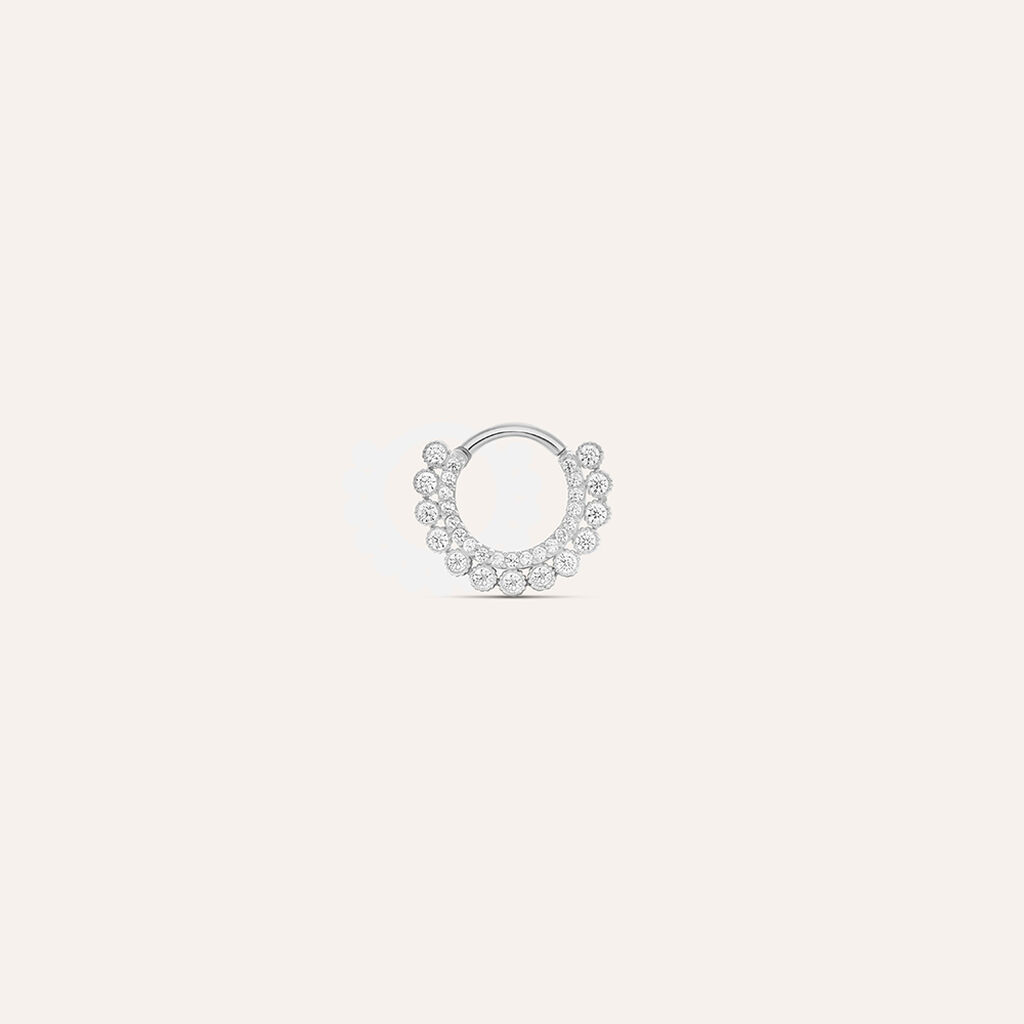Piercing Orecchio Daith Bon Ton Oro Bianco Cubic Zirconia - Piercing Orecchio Donna | Stroili