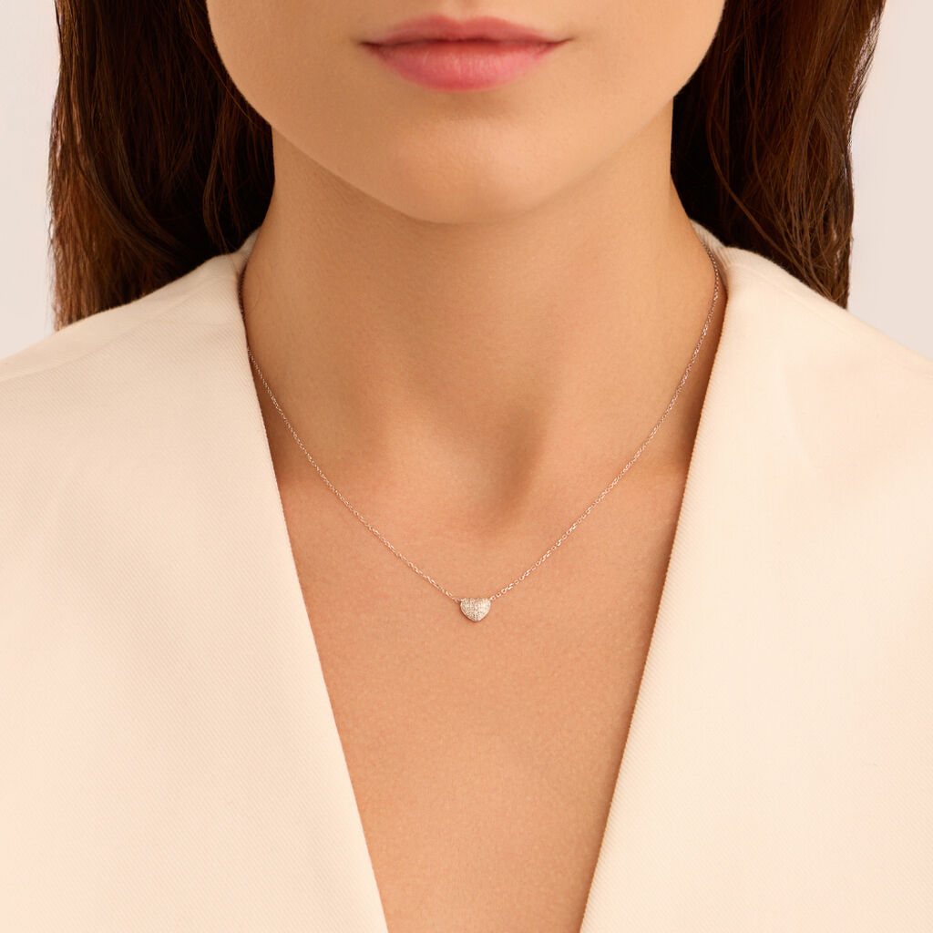 Collana Sophia Oro Bianco Diamante