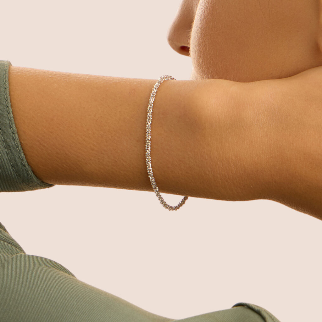 Bracciale Catena Silver Collection Argento Rodiato