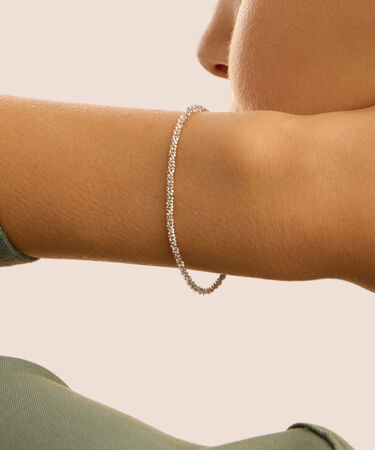 Bracciale Catena Silver Collection Argento Rodiato