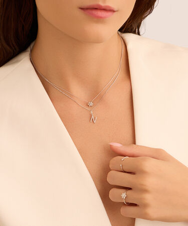 Anello Bilogy Sophia Oro Bianco Diamante