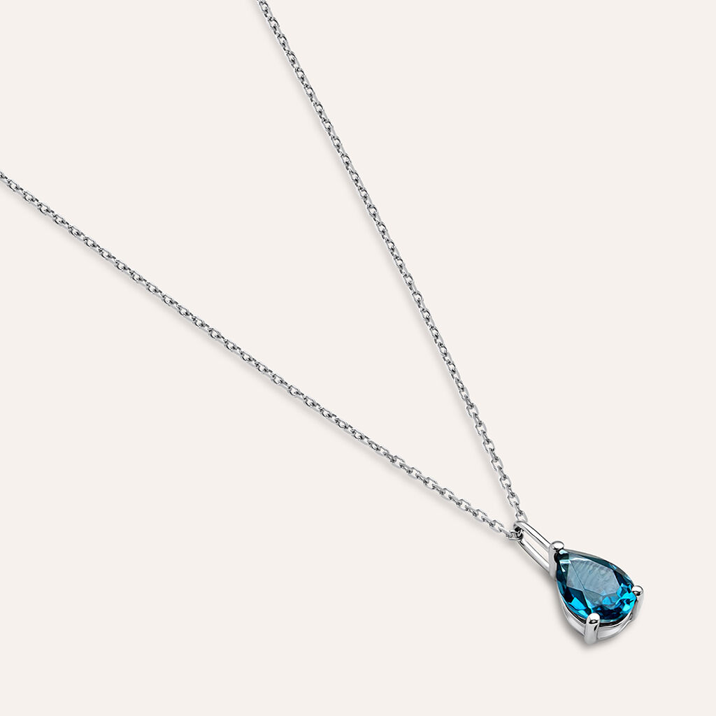 Collana Punto Luce Amélie Oro Bianco Topazio - Collane Punto Luce Donna | Stroili