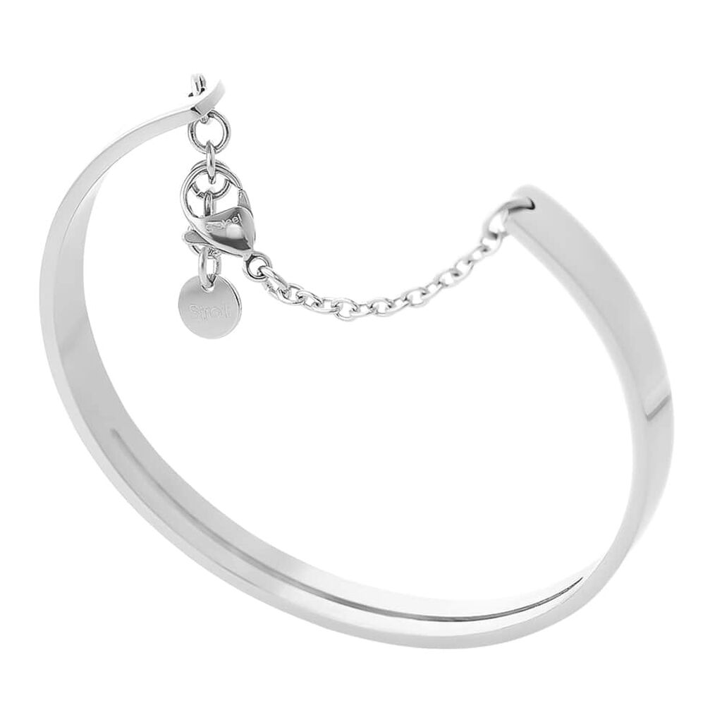 Bangle Lady Message Acciaio Cristallo - Bracciali Rigidi Donna | Stroili
