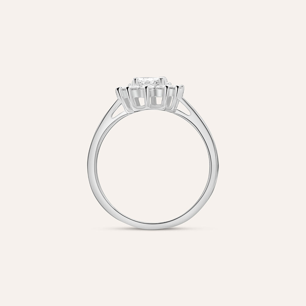 Anello Fantasia Diamade Oro Bianco Diamante Lab-Grown - Anelli con Pietre Donna | Stroili