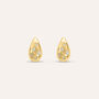 Orecchini Lobo Claire Oro Giallo Cubic Zirconia