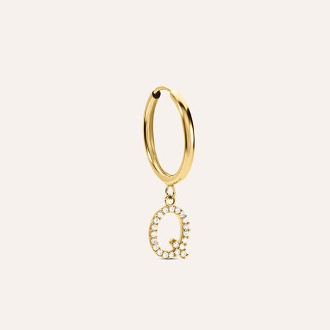 Mono Orecchino A Cerchio Toujours Oro Giallo Cubic Zirconia - Mono Orecchino Donna | Stroili