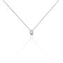 Collana punto luce in oro bianco e diamante 0.12ct
