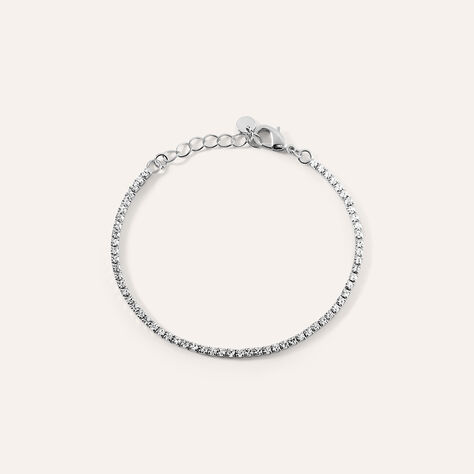 Bracciale Tennis Romantic Shine Metallo Cristallo - Bracciali Tennis Donna | Stroili