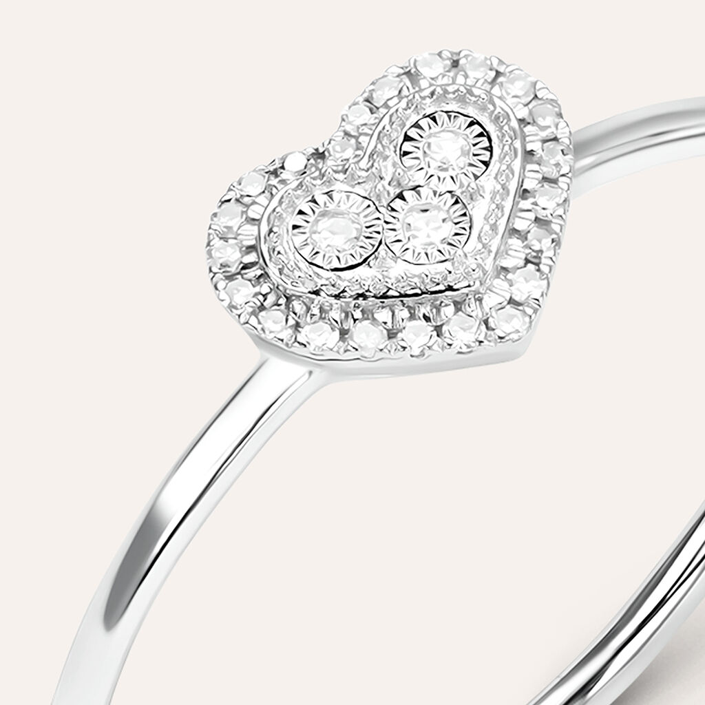 Anello Fantasia Sophia Oro Bianco Diamante - Anelli con Pietre Donna | Stroili