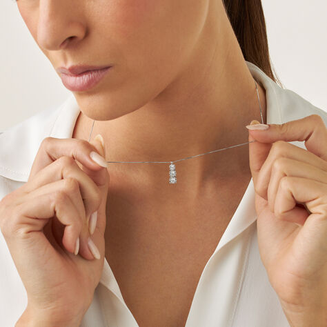 Collana Trilogy Diamotion Oro Bianco Diamante - Collane Donna | Stroili