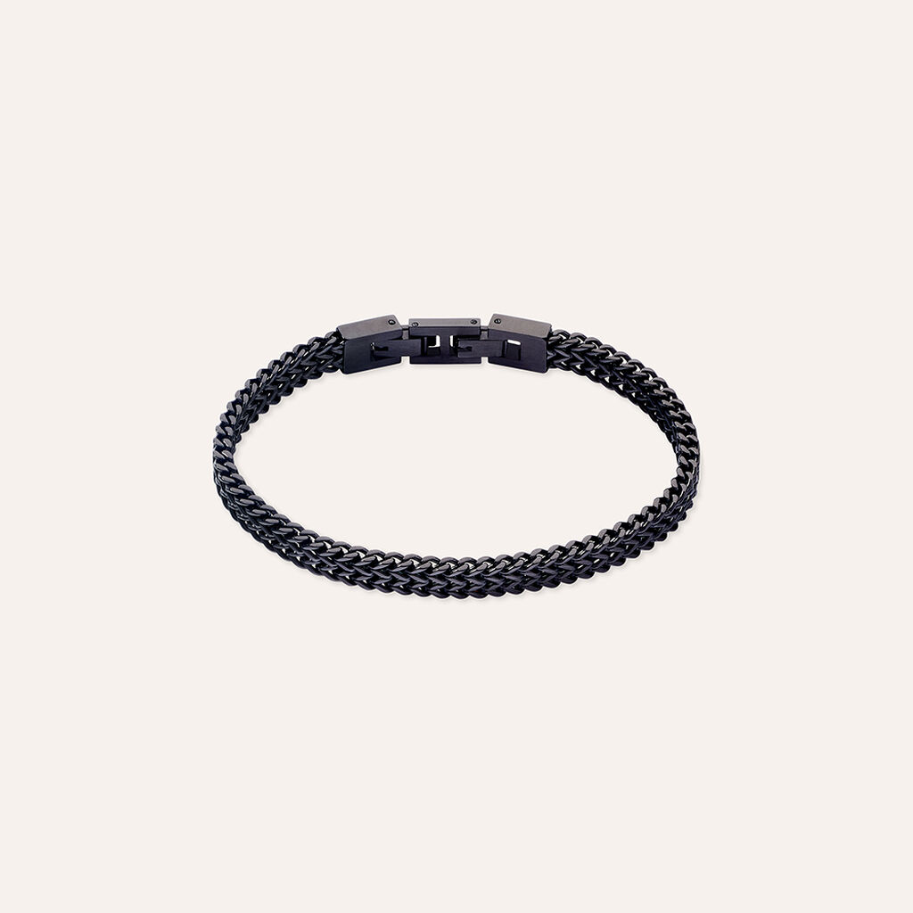 Bracciale Catena Man Code Acciaio Nero