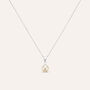 Collana Gabrielle Oro Bianco Perla D'Acqua Dolce