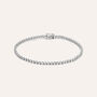 Bracciale Tennis Diamade Oro Bianco Diamante Lab-Grown