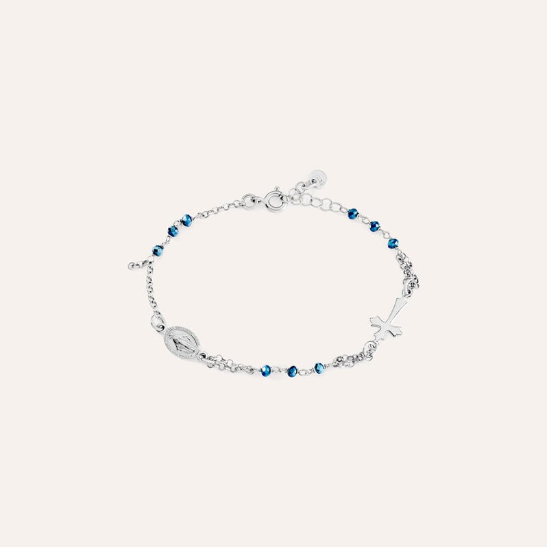 Bracciale Rosario Silver Soul Argento Rodiato Cristallo - Bracciali con Rosario Donna | Stroili