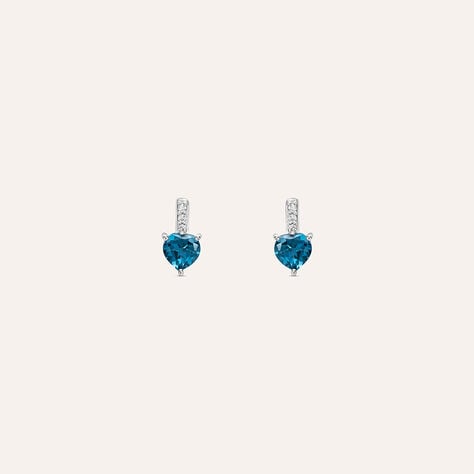 Orecchini Lobo Punto Luce Amélie Oro Bianco Topazio Cubic Zirconia - Orecchini a Lobo Donna | Stroili