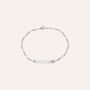 Bracciale Con Targhetta Holy Oro Bianco