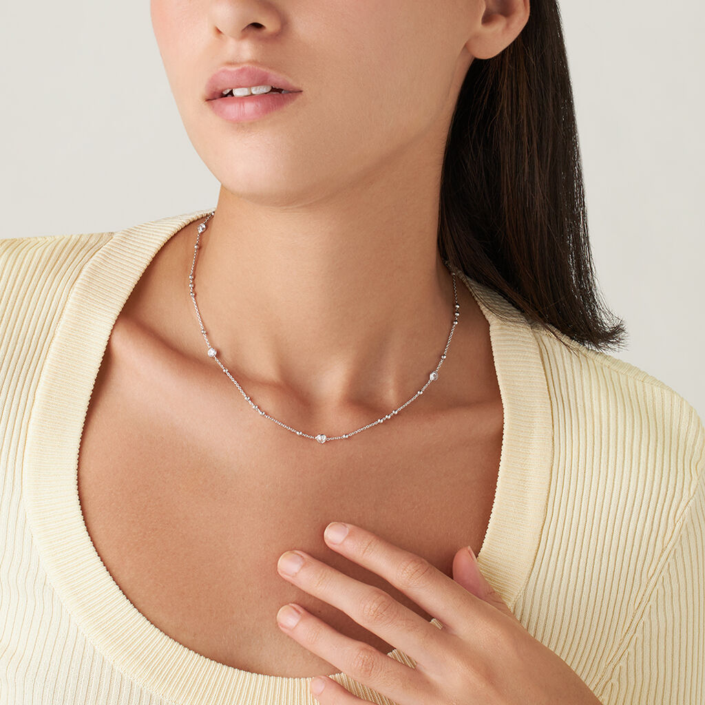 Collana Silver Elegance Argento Rodiato Cubic Zirconia - Collane Donna | Stroili