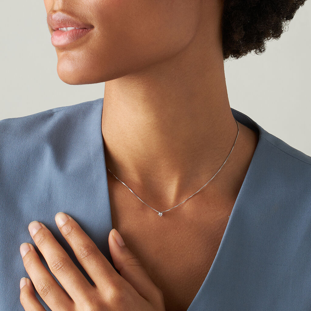 Collana Punto Luce Silver Elegance Argento Rodiato Cubic Zirconia - Collane Punto Luce Donna | Stroili