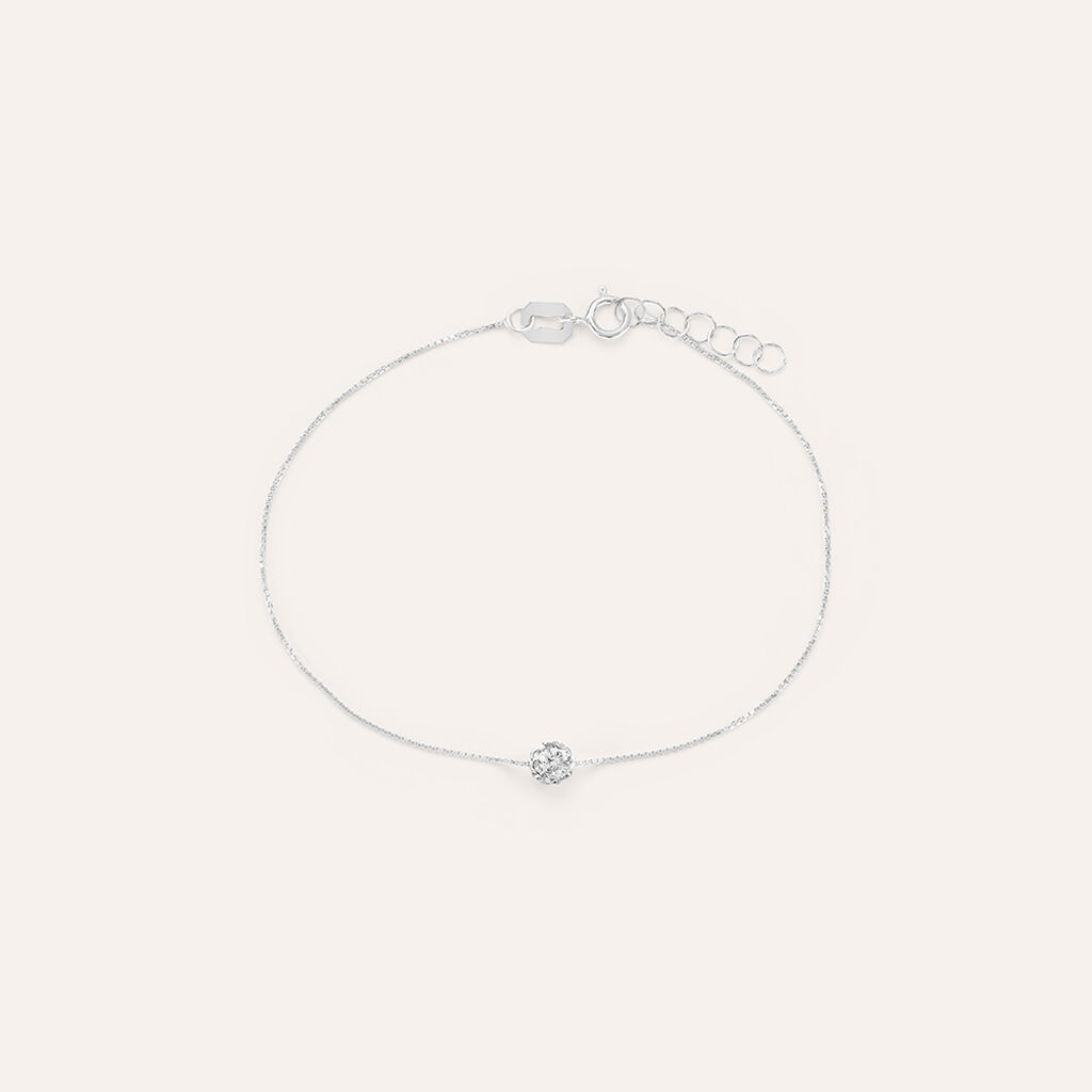 Bracciale Christelle Oro Bianco Cristallo