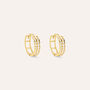 Orecchini A Cerchio Toujours Oro Giallo Cubic Zirconia