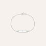 Bracciale Con Targhetta Holy Oro Bianco