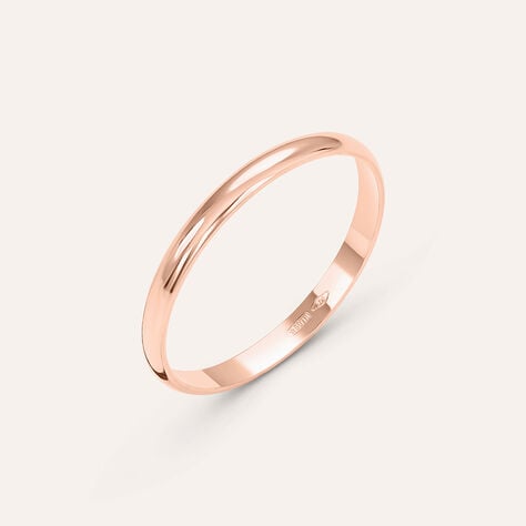 Fede Fermanello 1.95 mm Oro Rosa - Anelli con Incisione Donna | Stroili