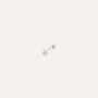 Piercing Orecchio Tragus Helix Conch Bon Ton Oro Bianco Cubic Zirconia