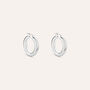 Orecchini A Cerchio Silver Collection Argento Rodiato