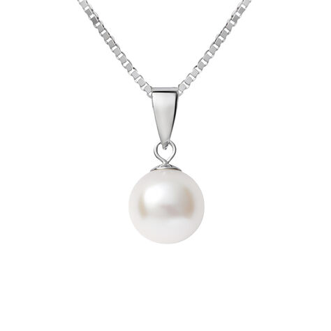 Collana Gabrielle Oro Bianco Perla D'Acqua Dolce - Collane Donna | Stroili